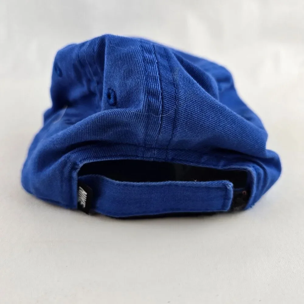 Nike Baseball Hat Youth Blue Adjustable Cap Embroidered Swoosh Sportswear